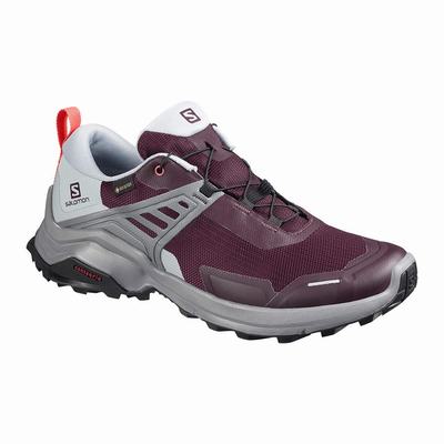 Salomon X RAISE GORE-TEX - Naisten Retkeilykengät - Viininpunainen